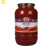 کنسرو رب گوجه فرنگی چین چین ظرف شیشه ای وزن 1570 گرمی - 6 عدد