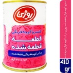 کنسرو گوجه فرنگی قطعه شده روژین در آب گوجه فرنگی غلیظ شده