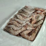 فروش عمده ای میگو تازه پاک شده دریایی در بسته های دلخواه