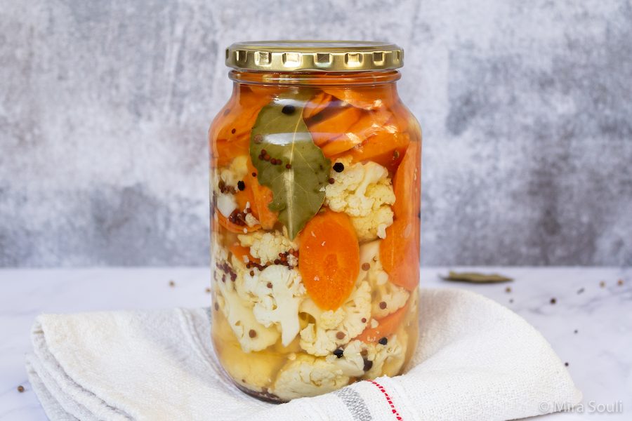 Pickled-Cauliflower-and-Carrots