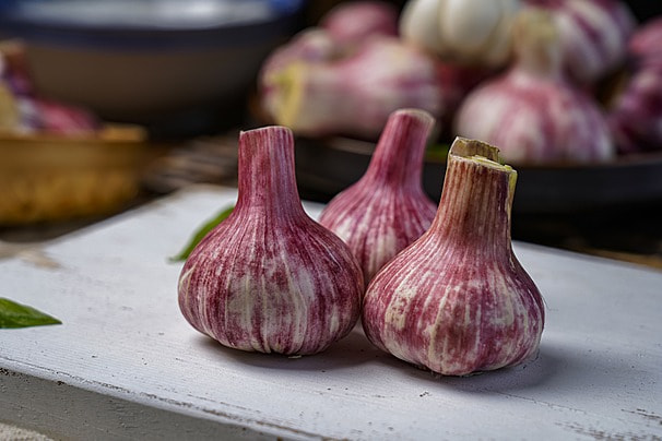 pngtree-purple-skin-fresh-garlic-food-is-placed-on-the-white-retro-image_1034422