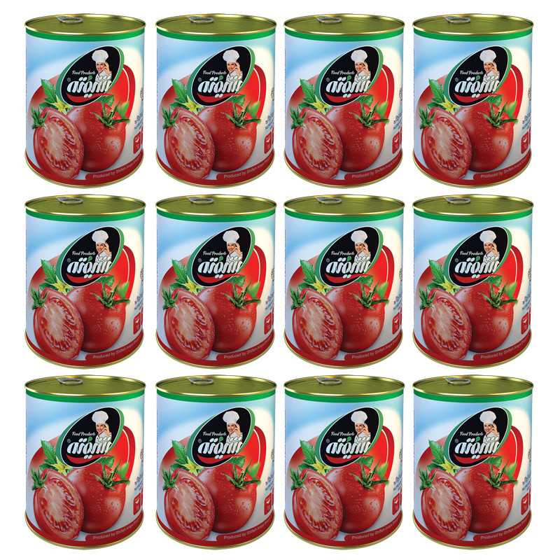 رب گوجه فرنگی شیفته - ۸۰۰ گرم مجموعه ١٢ عددی