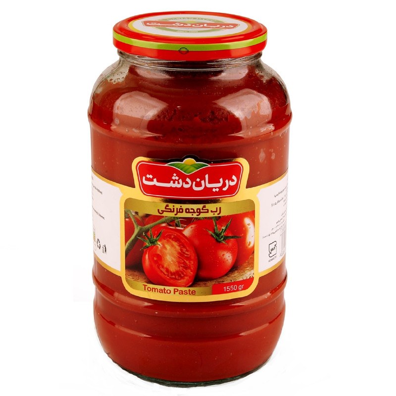 رب گوجه فرنگی دریان دشت - 1550 گرم بسته 6 عددی