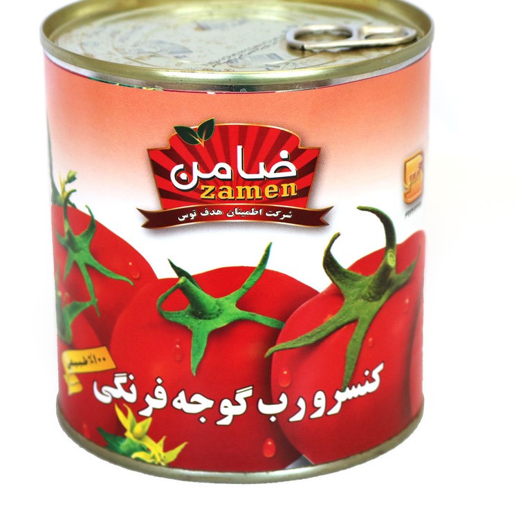 رب گوجه فرنگی غلیظ ضامن - 800 گرم بسته 12 عددی